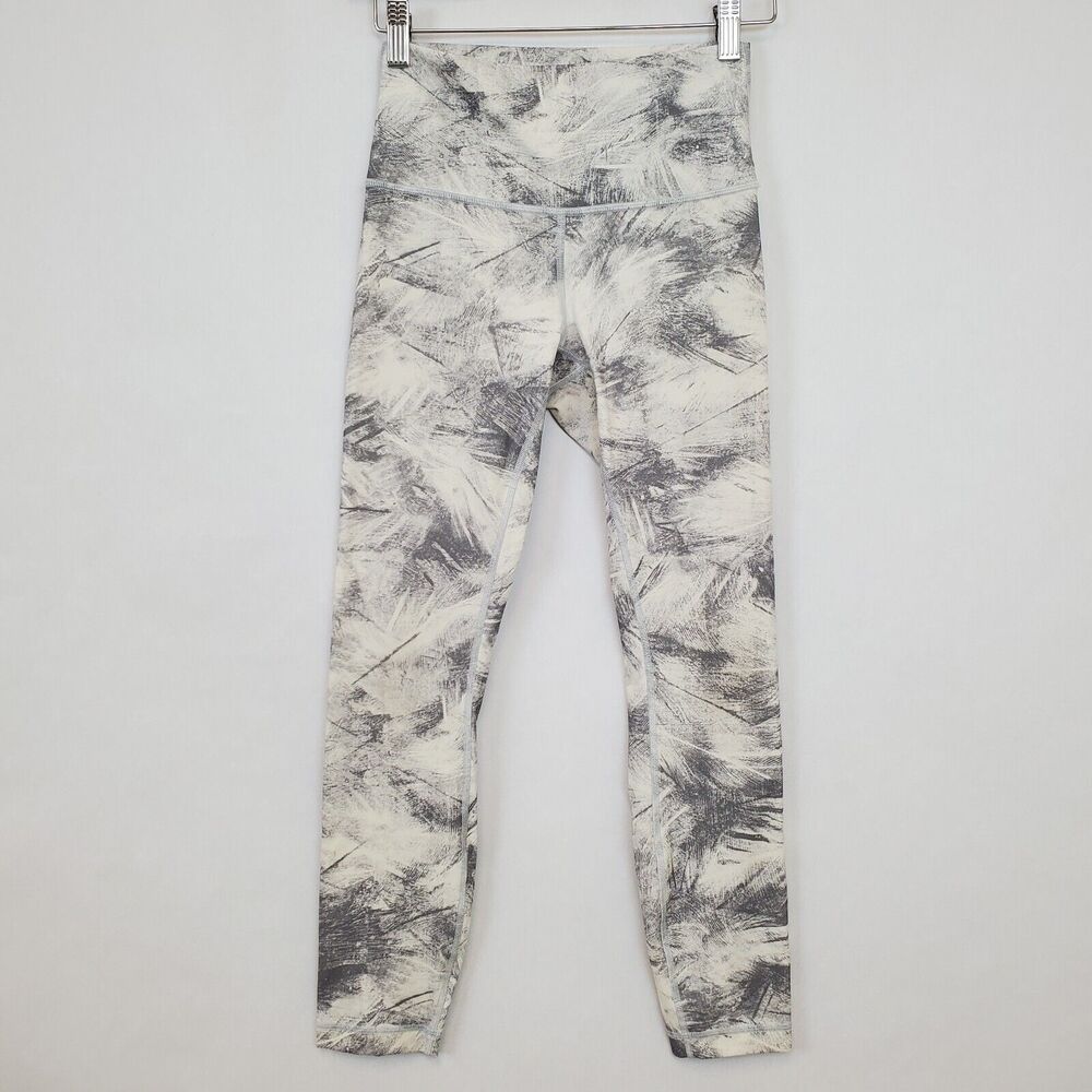 Lululemon Leggings Womens 4 Wunder Under Hi-Rise 7/8 25" Breeze By Light Cast